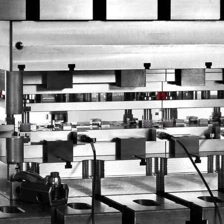 ndustrielle Presse für die Metallverarbeitung in einem modernen Werk